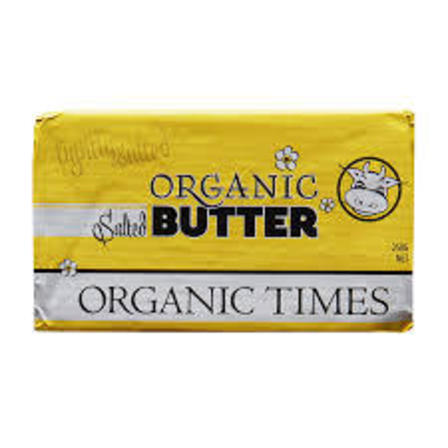 Organic times salted butter 250g