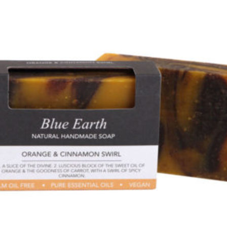 Blue Earth Soap Orange Cinnamon Swirl