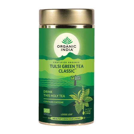 Organic India Tulsi Green Tea Loose Leaf 100g