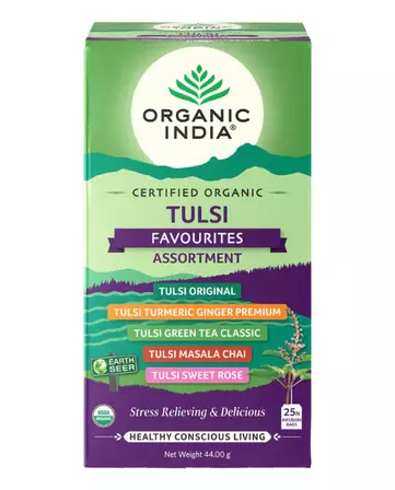 Organic India Tulsi Favourites Assortment box 25 bags