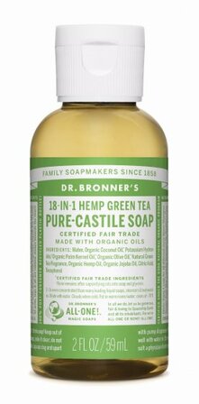 Dr Bronners Green Tea Castile Liquid Soap 59ml