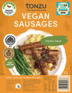 Tonzu Vegan Sausages Italian Herb