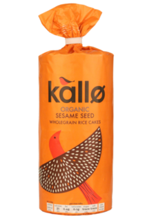 Kallo Sesame Seed Wholegrain Rice Cakes 130g
