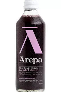 Arepa Blackcurrant Nootropic Brain Drink Lite + Sparkling 300ml