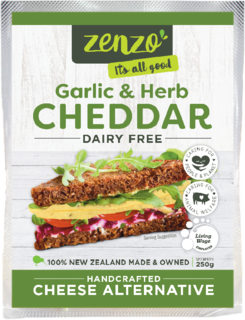 Zenzo Cheddar Garlic & Herb Cheese