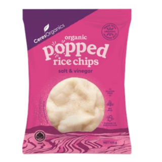 Ceres Popped Rice Chips Salt & Vinegar 100g