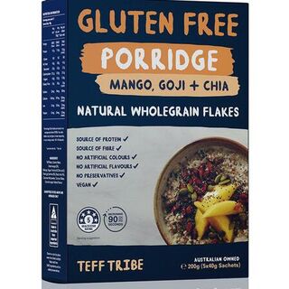 Teff GF Porridge Mango, Goji & Chia 200g