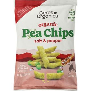 Ceres Popped Pea Chips - Salt & Pepper 100g