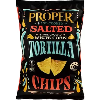 Proper Tortilla chips salted