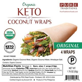 Organic Keto Coconut Wraps - original