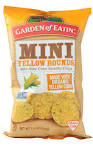 Mini yellow round corn chips