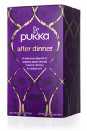 Pukka tea after dinner