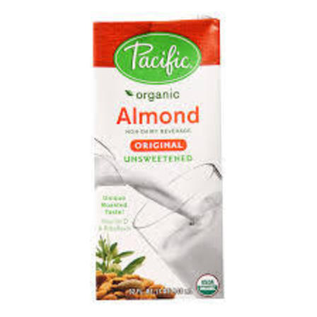 Pacific almond unsweetened milk 946ml