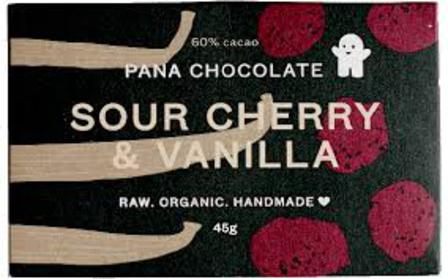 Pana raw chocolate sour cherry & vanilla 45g