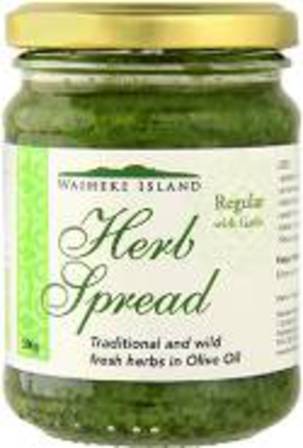Waiheke island herb spread with garlic 200g