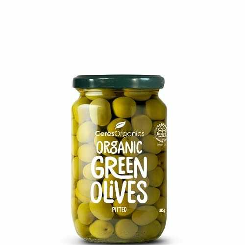 Ceres green olives pitted 315g