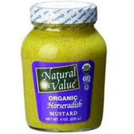Natural value horseradish mustard 226g