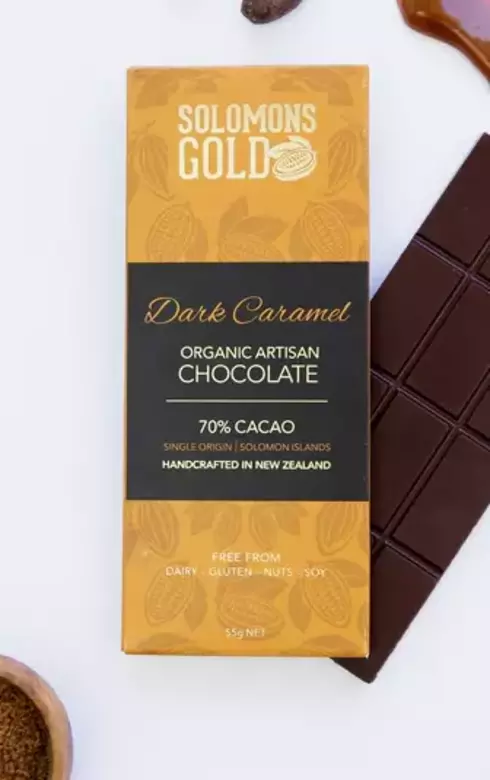 Solomon's Gold Dark Caramel Chocolate 55g