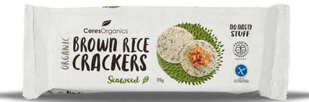 Ceres Brown Rice Crackers Seaweed