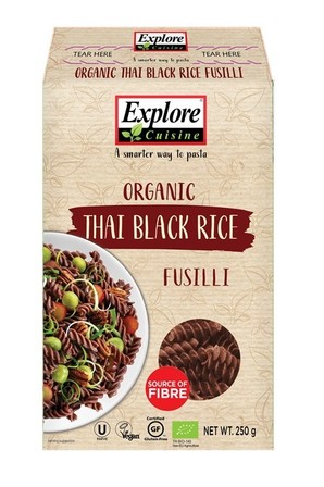 Explore Cuisine Thai Black Rice Fusilli Pasta