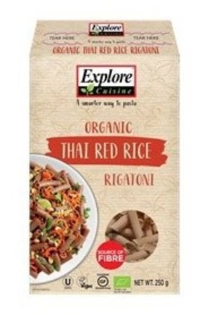 Explore Cuisine Thai Red Rice Rigatoni Pasta