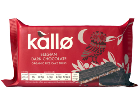 Kallo Dark Chocolate Rice Cake Thins 90g