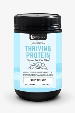 Nutra Organics Thriving Protein - Smooth Vanilla 450g