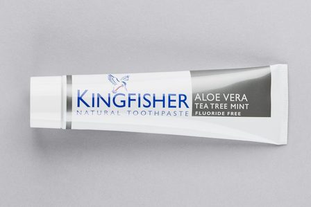 Kingfisher Toothpaste Aloe Vera, Tea Tree, Mint Fluoride Free