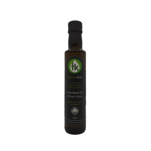 Totally Kiwi Flax Seed Oil Mixed Herbs 250ml