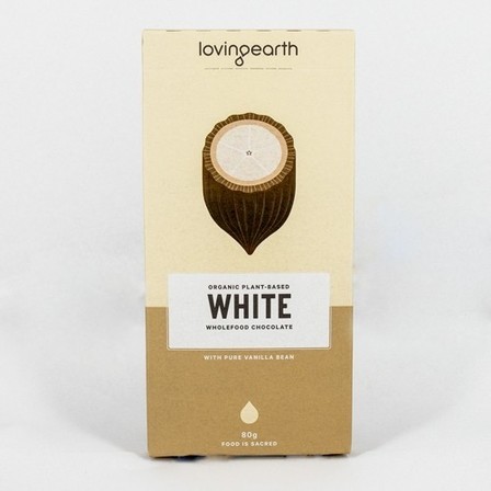 Loving Earth White Chocolate 80g
