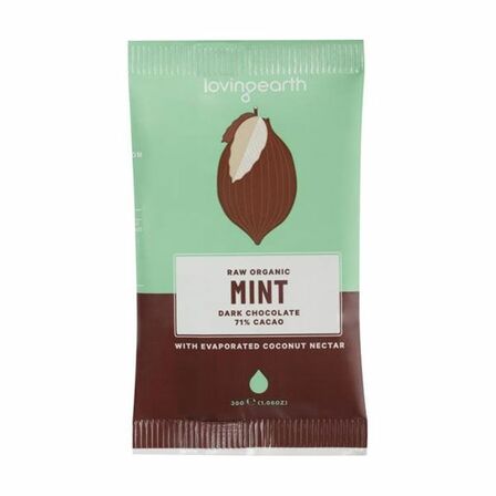 Loving Earth Mint Dark Chocolate 30g