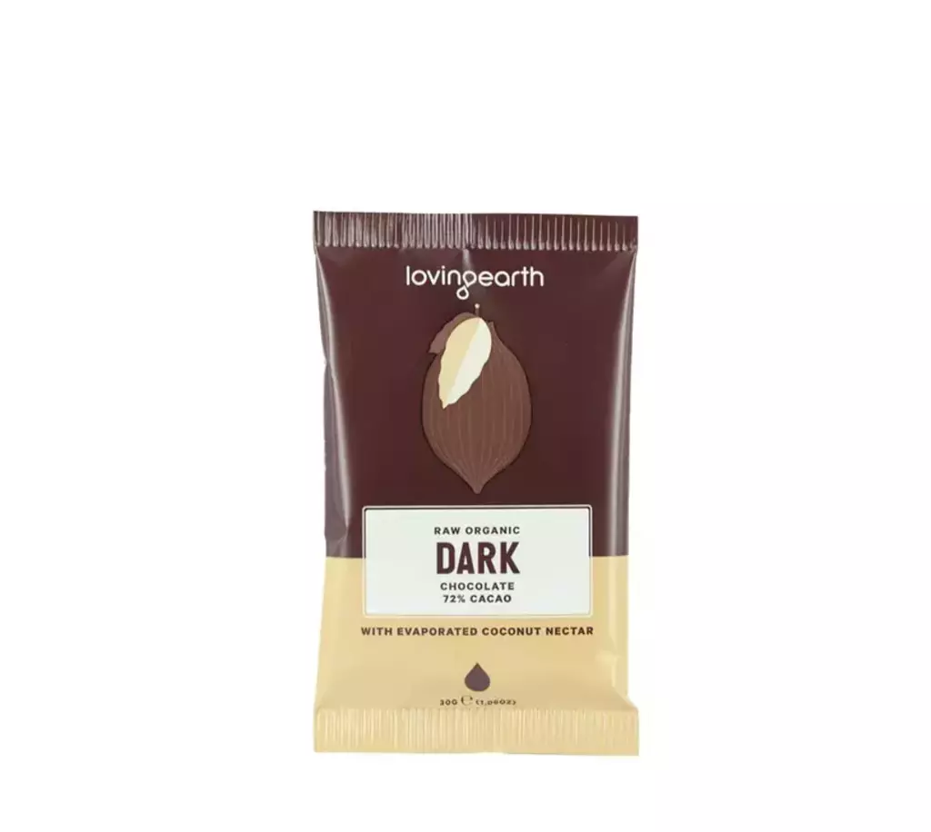 Loving Earth 72% Dark Chocolate 30g