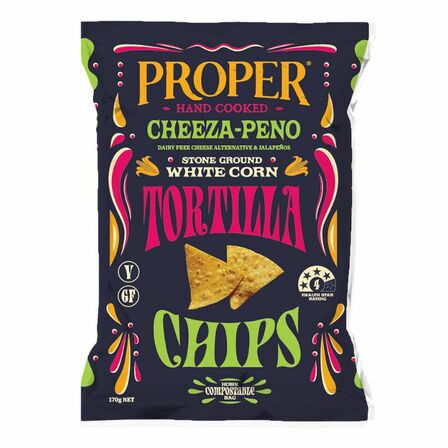 Proper Cheeza-peno Tortilla Chips 150g
