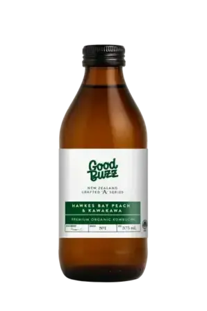 Good Buzz Kombucha 'A' Series - Peach & Kawakawa 375ml