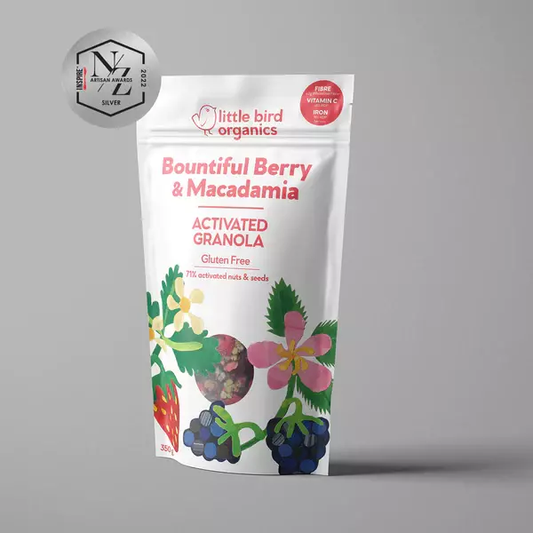 Little Bird Bountiful Berry & Macadamia Activated Granola 350g