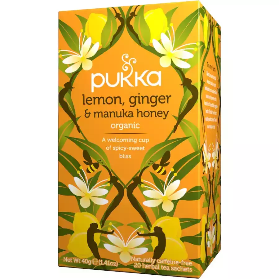 Pukka Lemon, Ginger & Manuka Honey Tea 20 bags