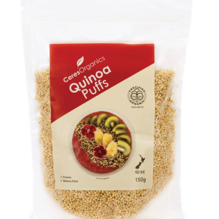 Ceres Quinoa Puffs 150g - Mount Wholefoods