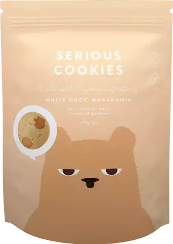 Serious Cookies White Choc macadamia 170g