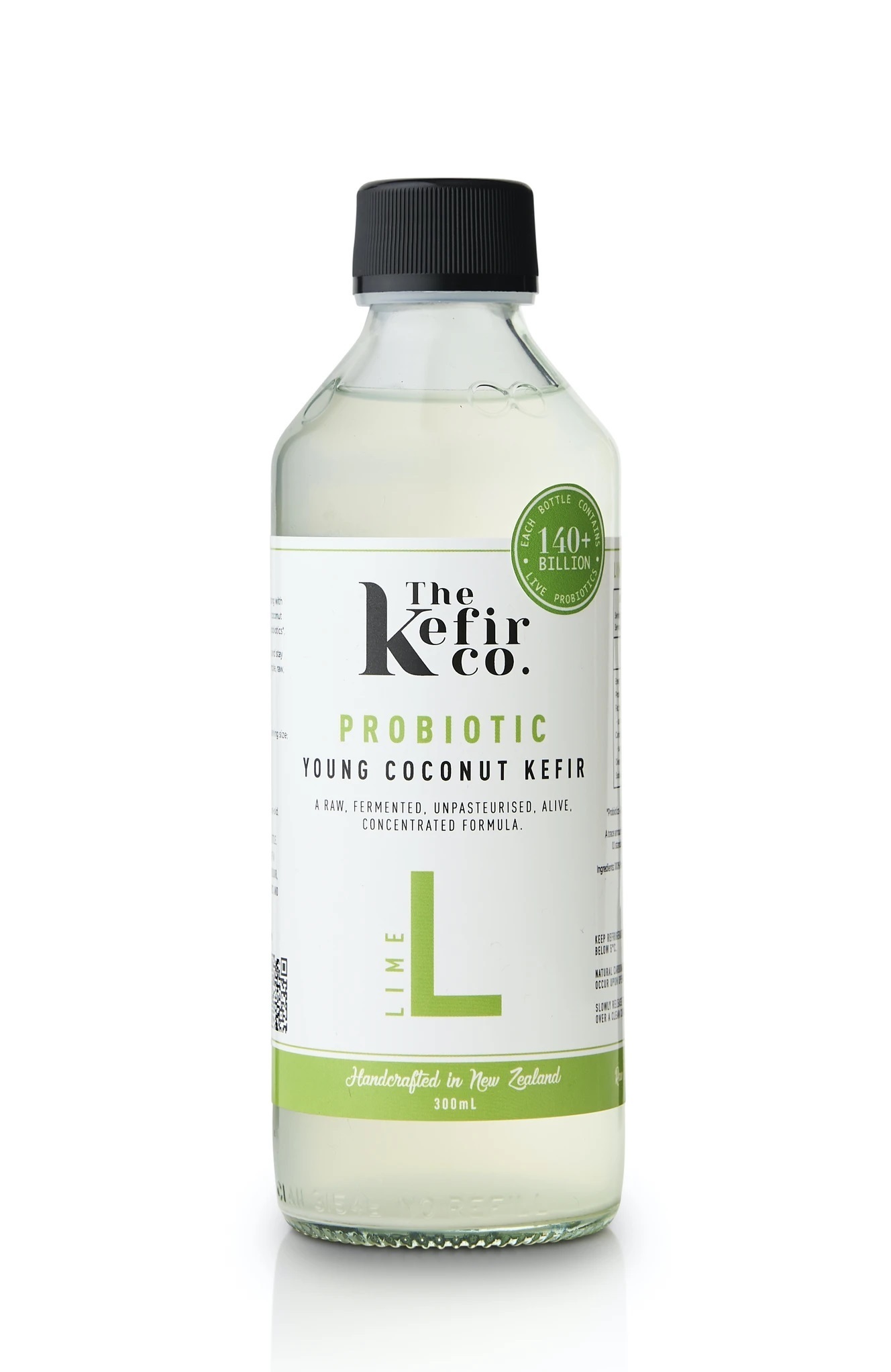 The Kefir Co Young Coconut Water Kefir Lime 300ml Mount Wholefoods