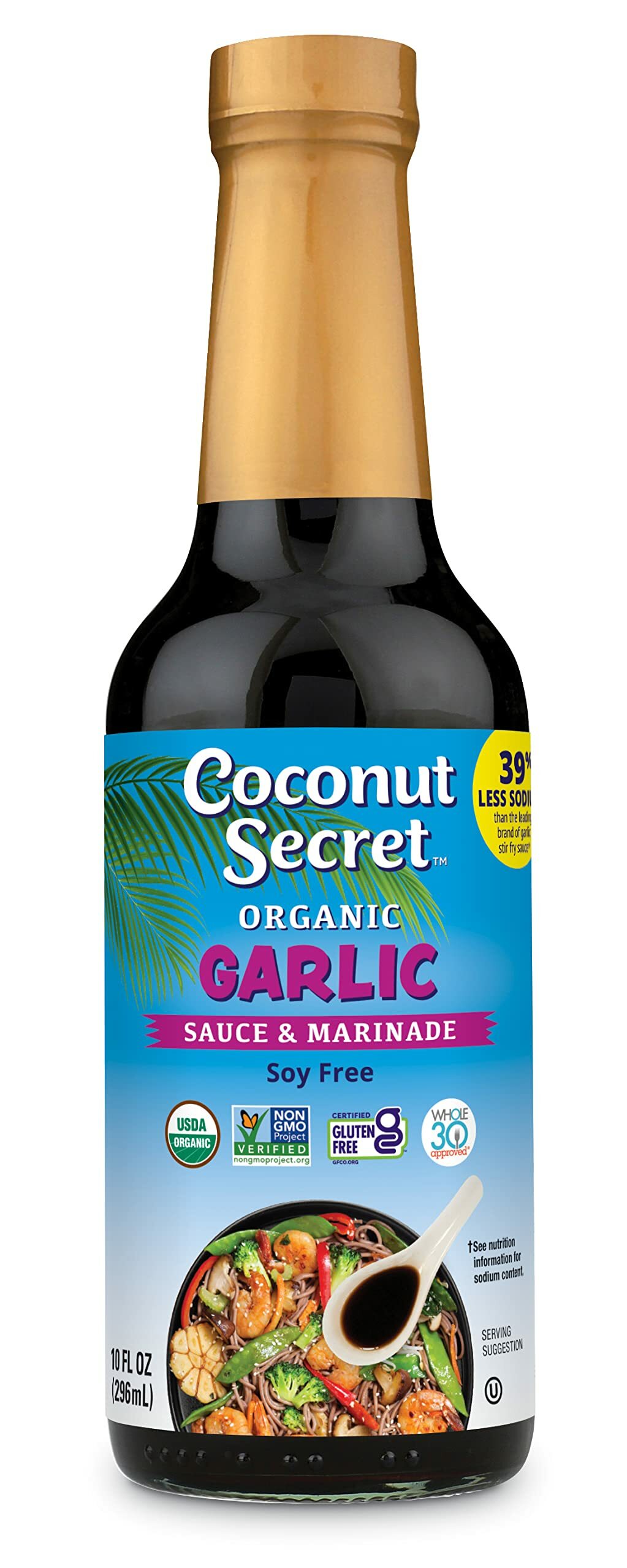 Coconut Secret Organic Garlic Sauce 296ml Mount Wholefoods