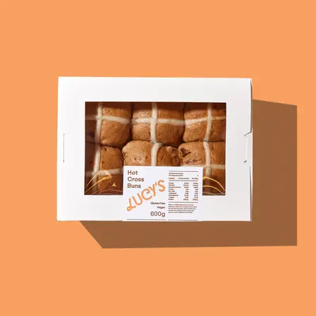 Lucy's Gluten Free Bread - Hot Cross Buns - Wednesday - Friday Delivery Only
