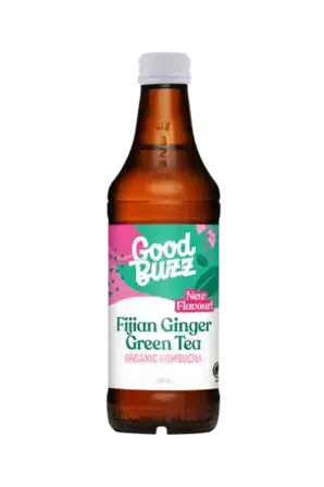 Good Buzz Kombucha - Fijian Ginger & Green Tea 328ml