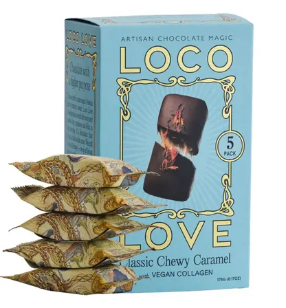 Loco Love Chocolate Classic Chewy Caramel 5 Pack